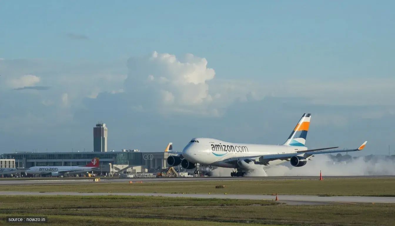 Amazon-Linked Cargo Plane Skids Off Miami Runway, Sends Smoke Plume Billowing