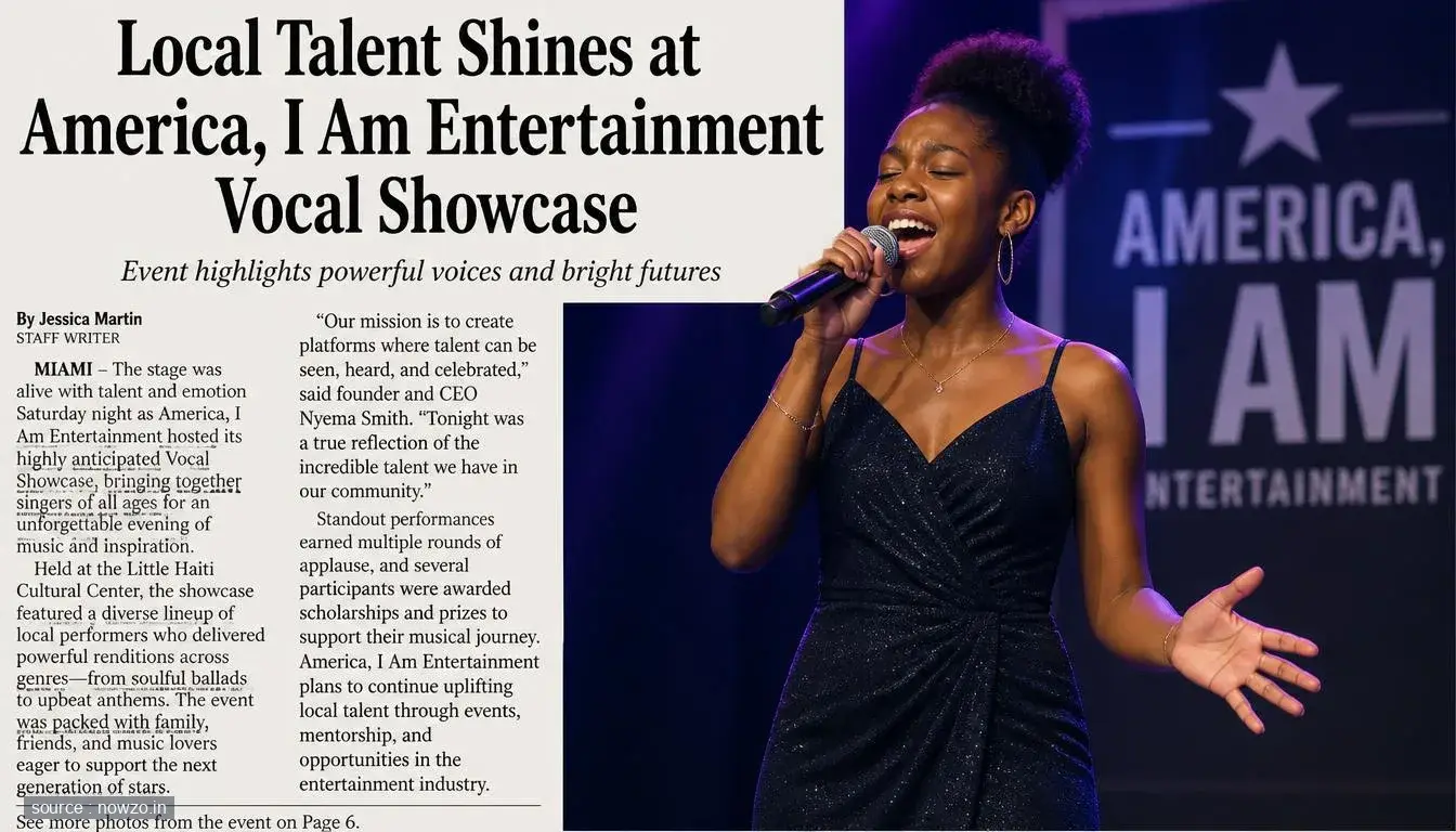 Local Talent Shines at America, I Am Entertainment Vocal Showcase