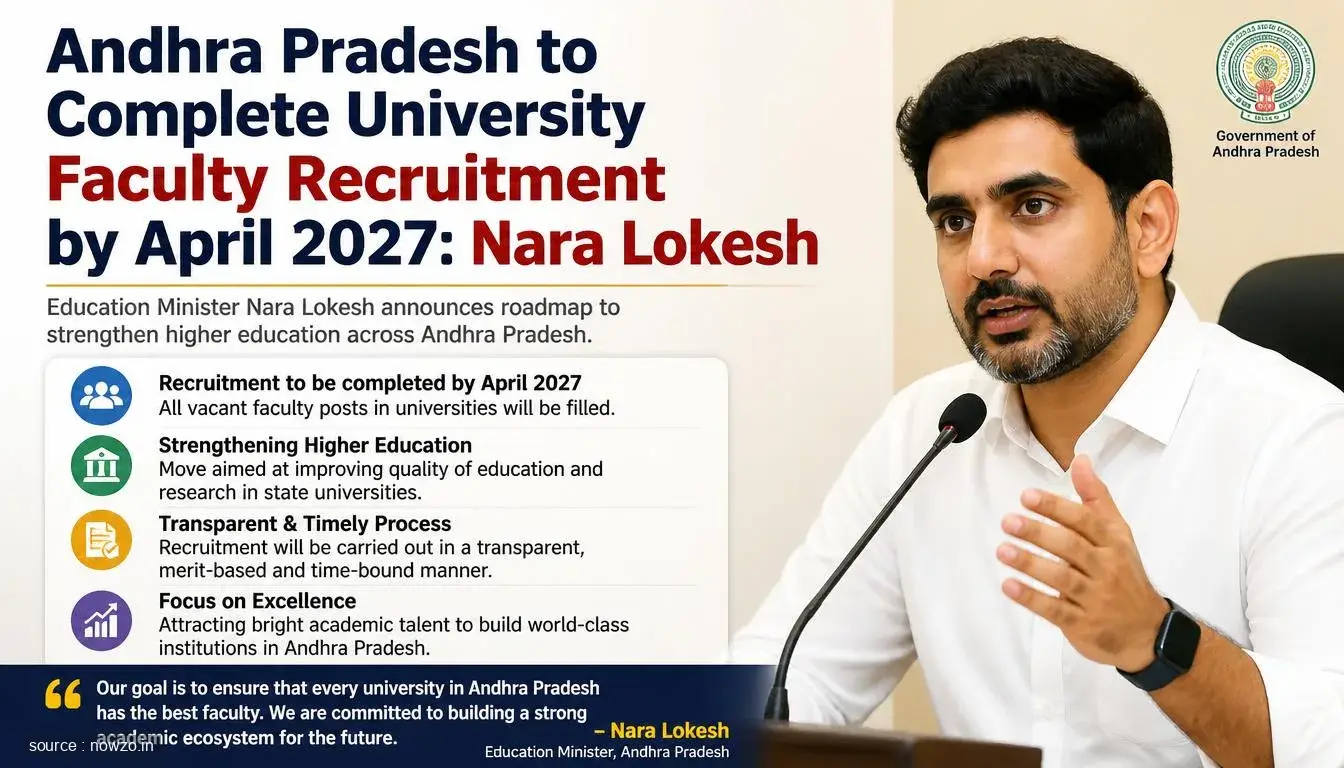 Andhra Pradesh to Complete University Faculty Recruitment by April 2027: Nara Lokesh
