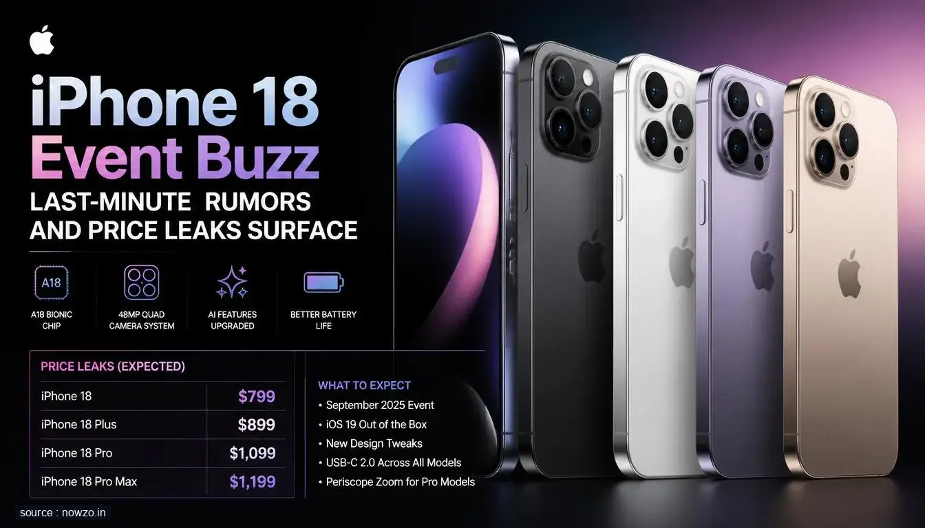 Apple's iPhone 18 Event Buzz: Last-Minute Rumors and Price Leaks Surface