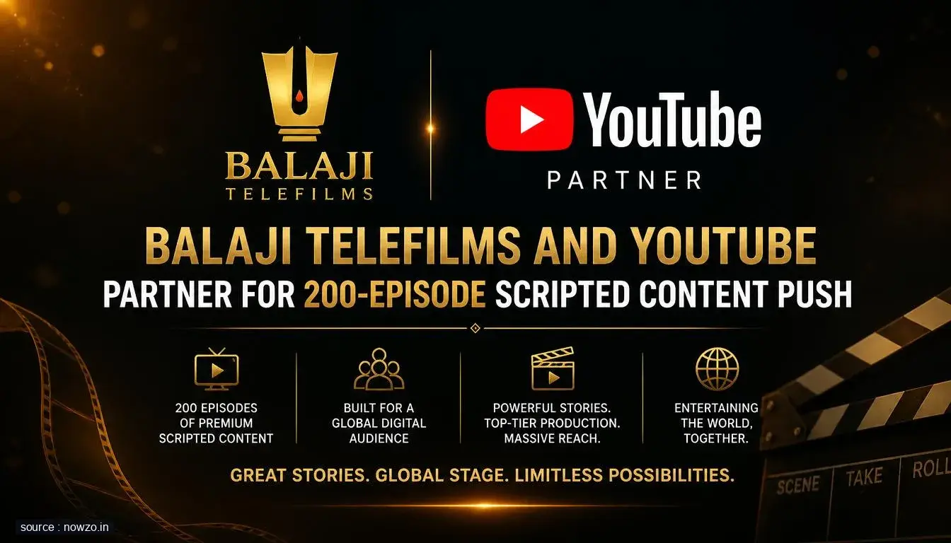 Balaji Telefilms YouTube Partnership 200 Episodes Scripted C — Entertainment news