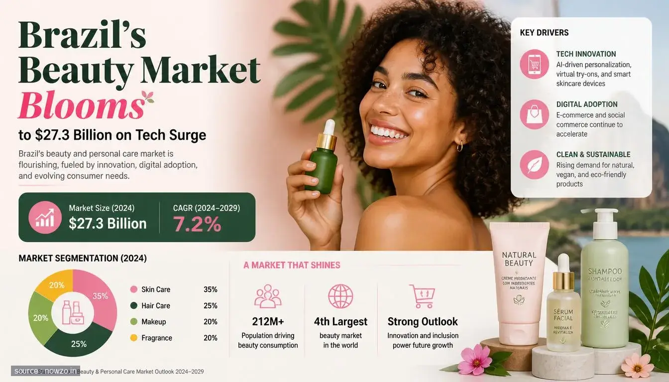 Brazil Beauty Market Hits $27.3B by 2026 with Tech — Business news