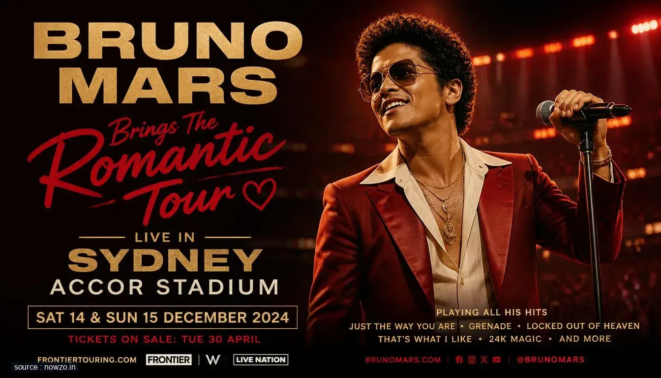 Bruno Mars Romantic Tour Accor Stadium Sydney Dates — Entertainment news