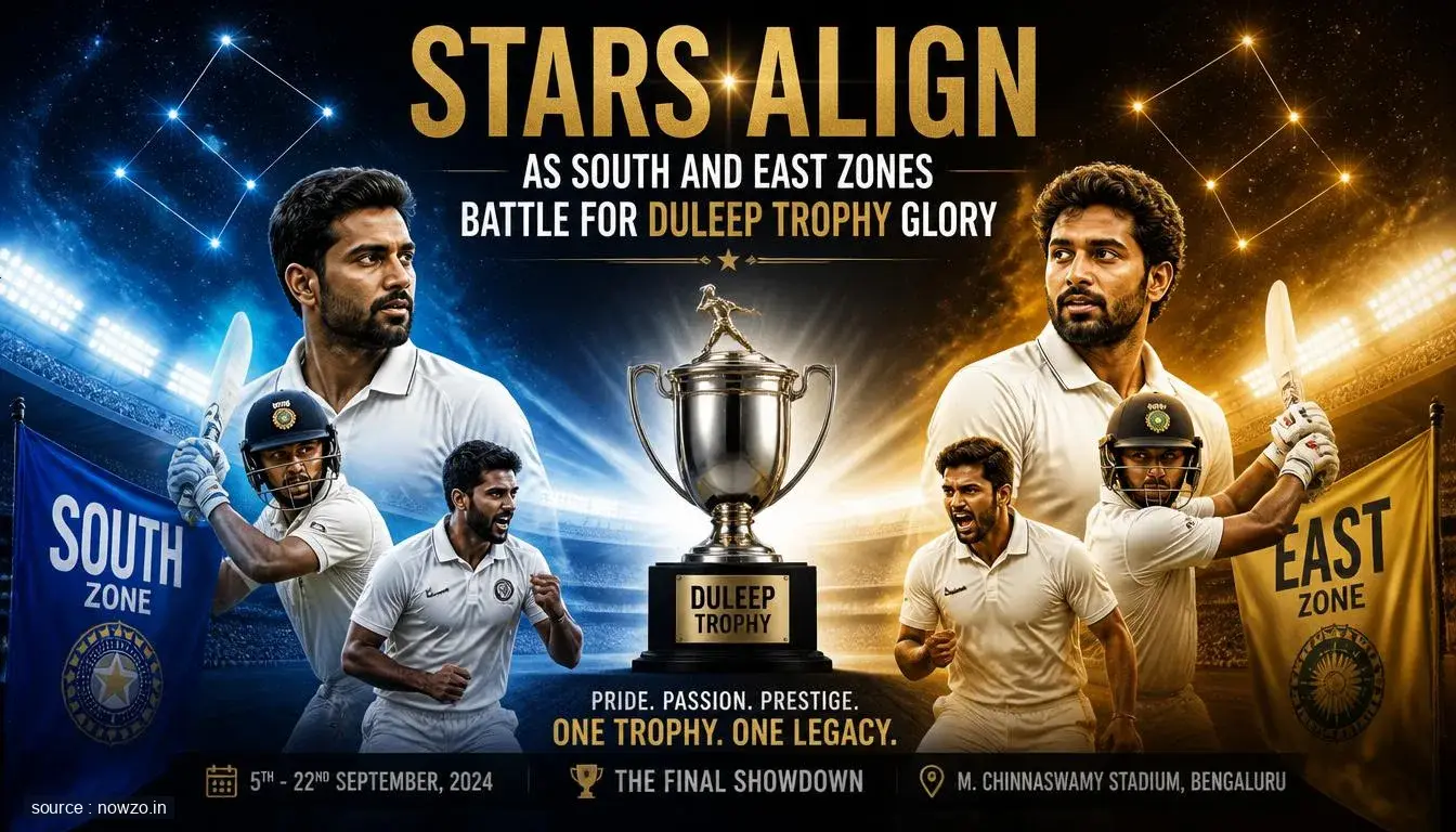 Duleep Trophy Final: South Zone vs East Zone Cricket Clash — Sports news