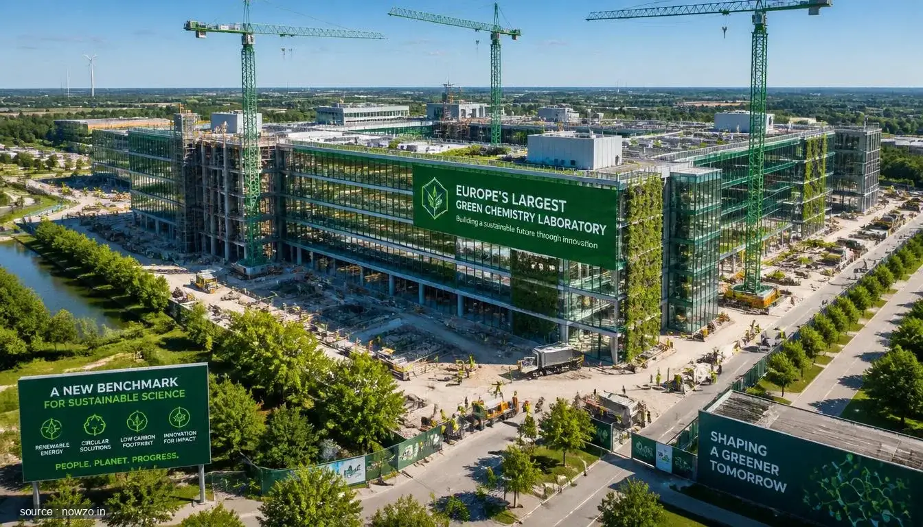 Europe's Largest Green Chemistry Lab Reaches Construction Milestone