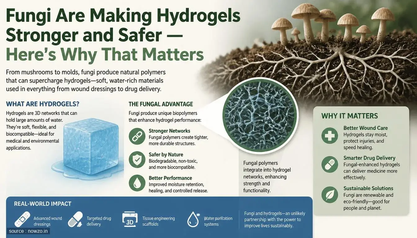 Fungi Are Making Hydrogels Stronger and Safer — Here's Why That Matters