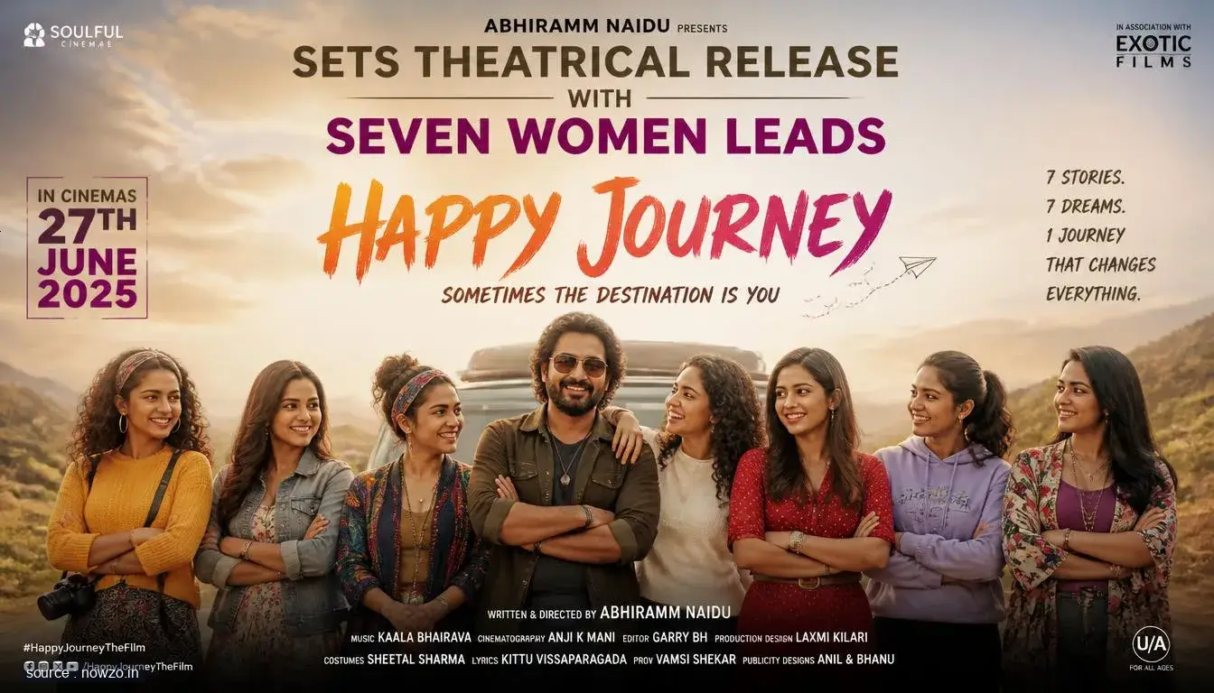 Abhiramm Naidu's 'Happy Journey' Sets Theatrical Release with Seven Women Leads