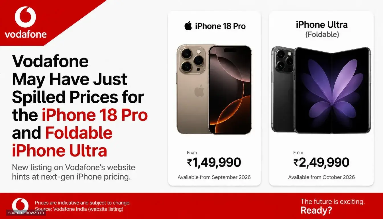 Vodafone May Have Just Spilled Prices for the iPhone 18 Pro and Foldable iPhone Ultra