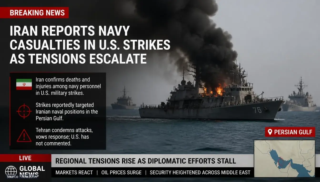 Iran Reports Navy Casualties in U.S. Strikes as Tensions Escalate