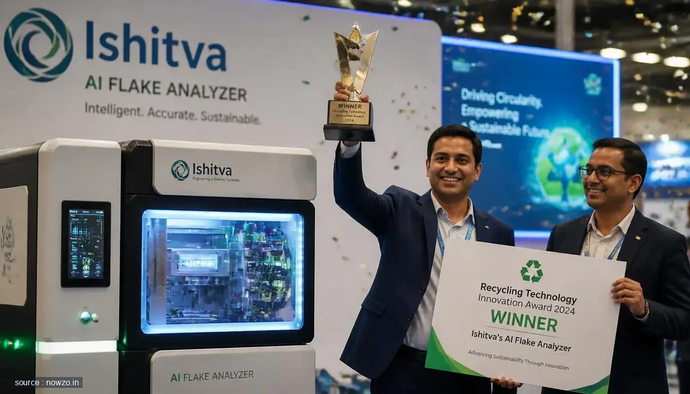 Ishitva's AI Flake Analyzer Wins Major Recycling Tech Award