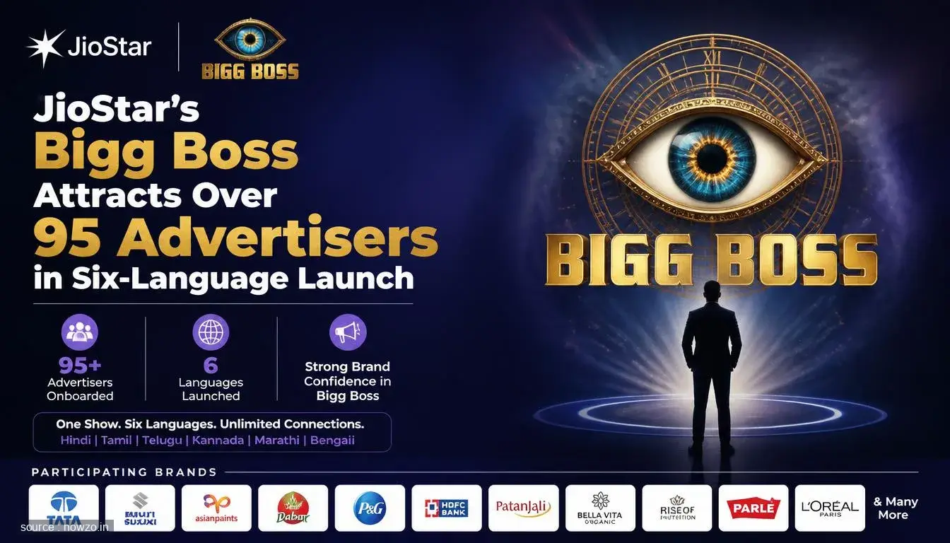 JioStar's Bigg Boss Attracts Over 95 Advertisers in Six-Language Launch