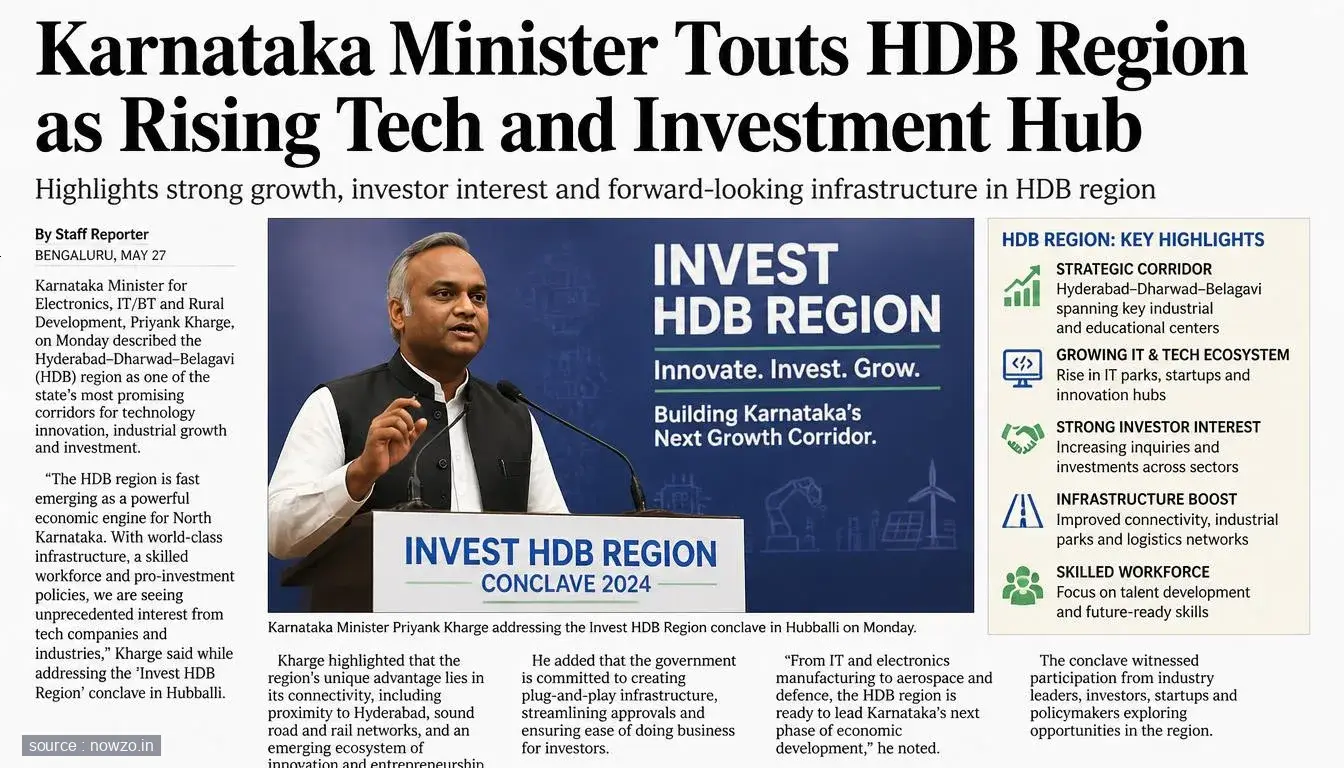 HDB Region Tech Manufacturing Investment Corridor Karnataka — Business news
