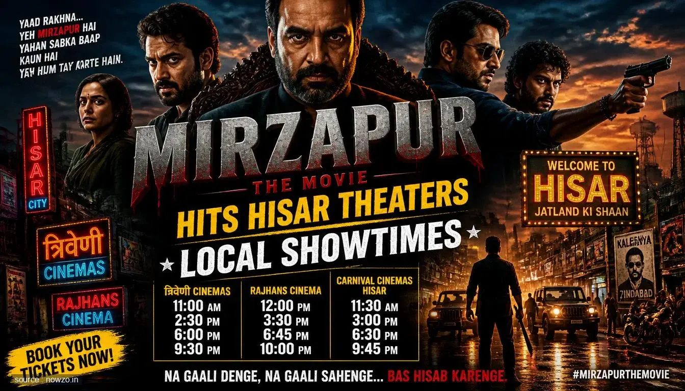 Mirzapur: The Movie Hits Hisar Theaters with Local Showtimes