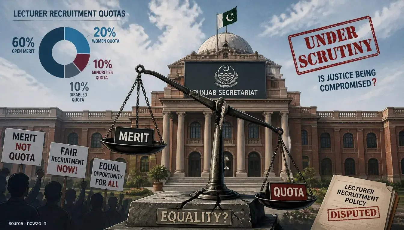 Punjab Government Faces Scrutiny Over Lecturer Recruitment Quotas
