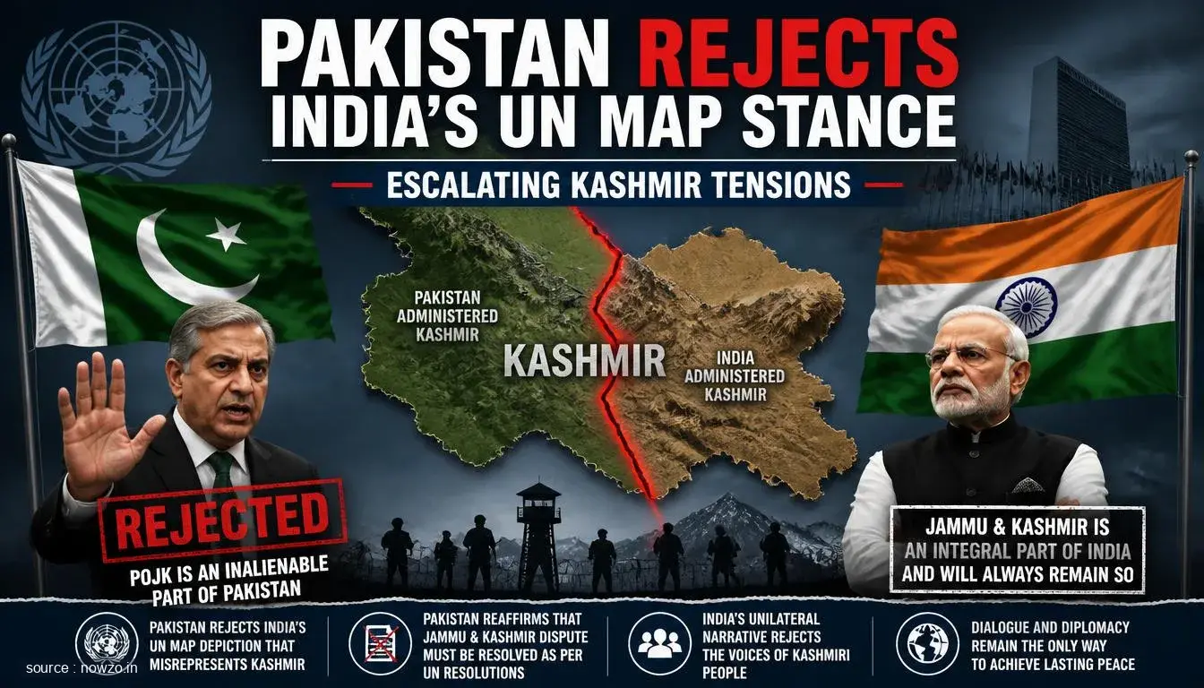 Pakistan Rejects India's UN Map Stance, Escalating Kashmir Tensions