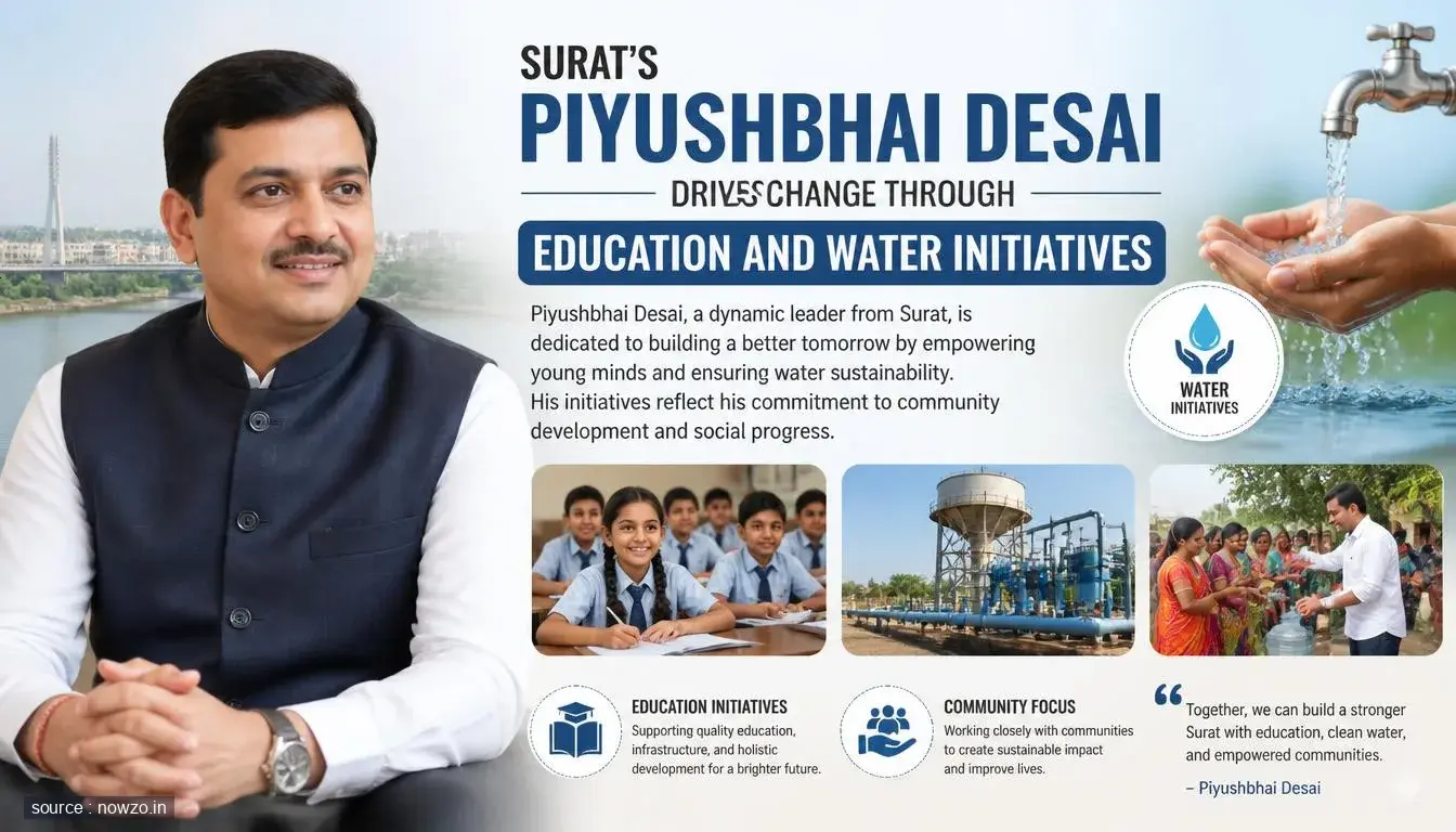 Surat's Piyushbhai Desai Drives Change Through Education and Water Initiatives