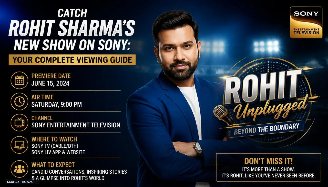 Catch Rohit Sharma's New Show on Sony: Your Complete Viewing Guide