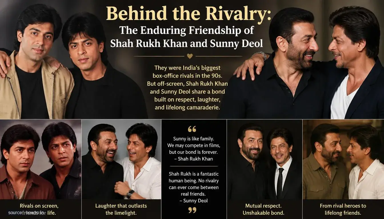 Behind the Rivalry: The Enduring Friendship of Shah Rukh Khan and Sunny Deol