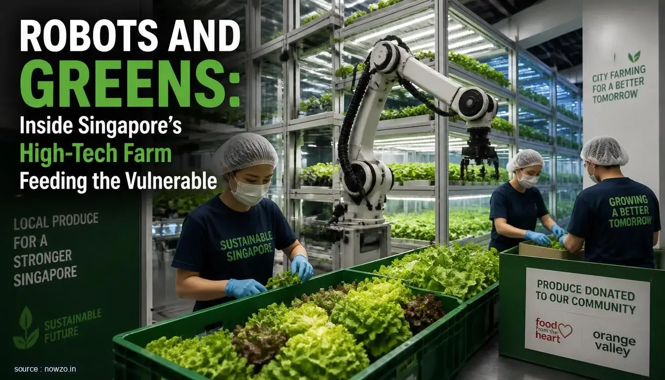 Robots and Greens: Inside Singapore’s High-Tech Farm Feeding the Vulnerable