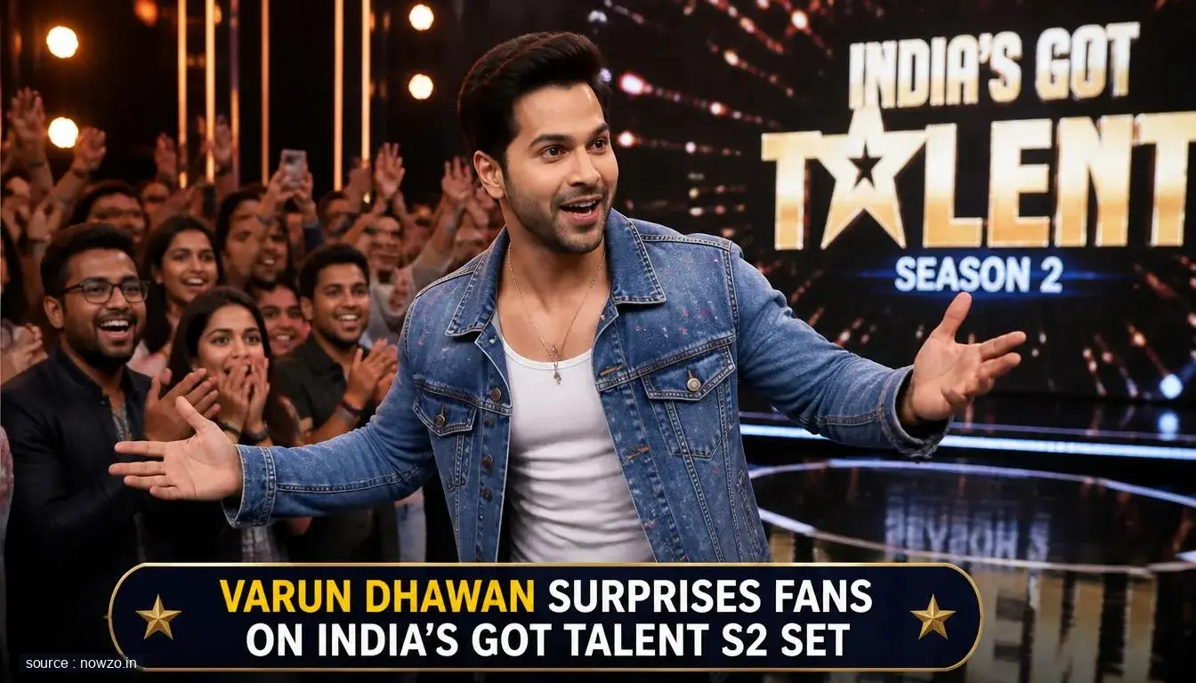 Varun Dhawan Surprises Fans on India’s Got Talent S2 Set