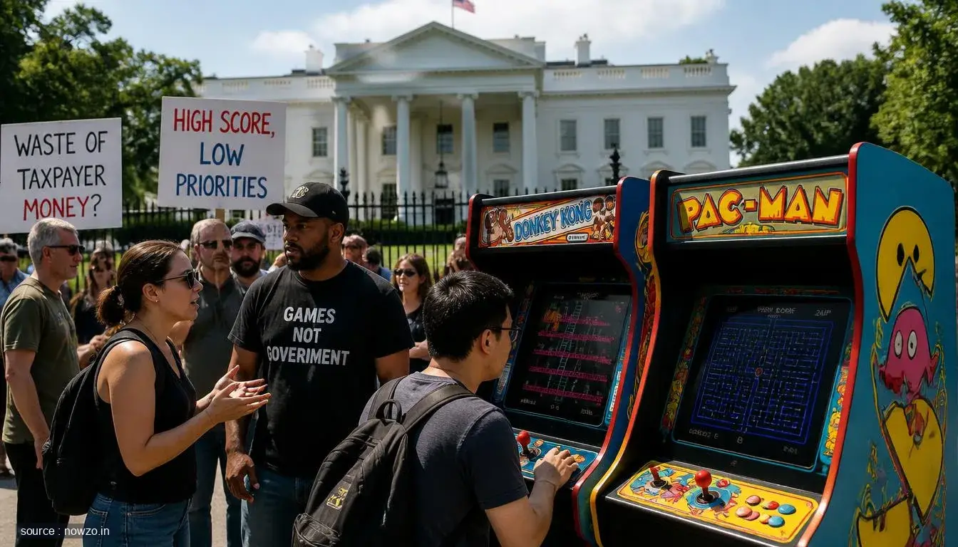 White House Arcade Games Backlash Policy Focus — Politics news