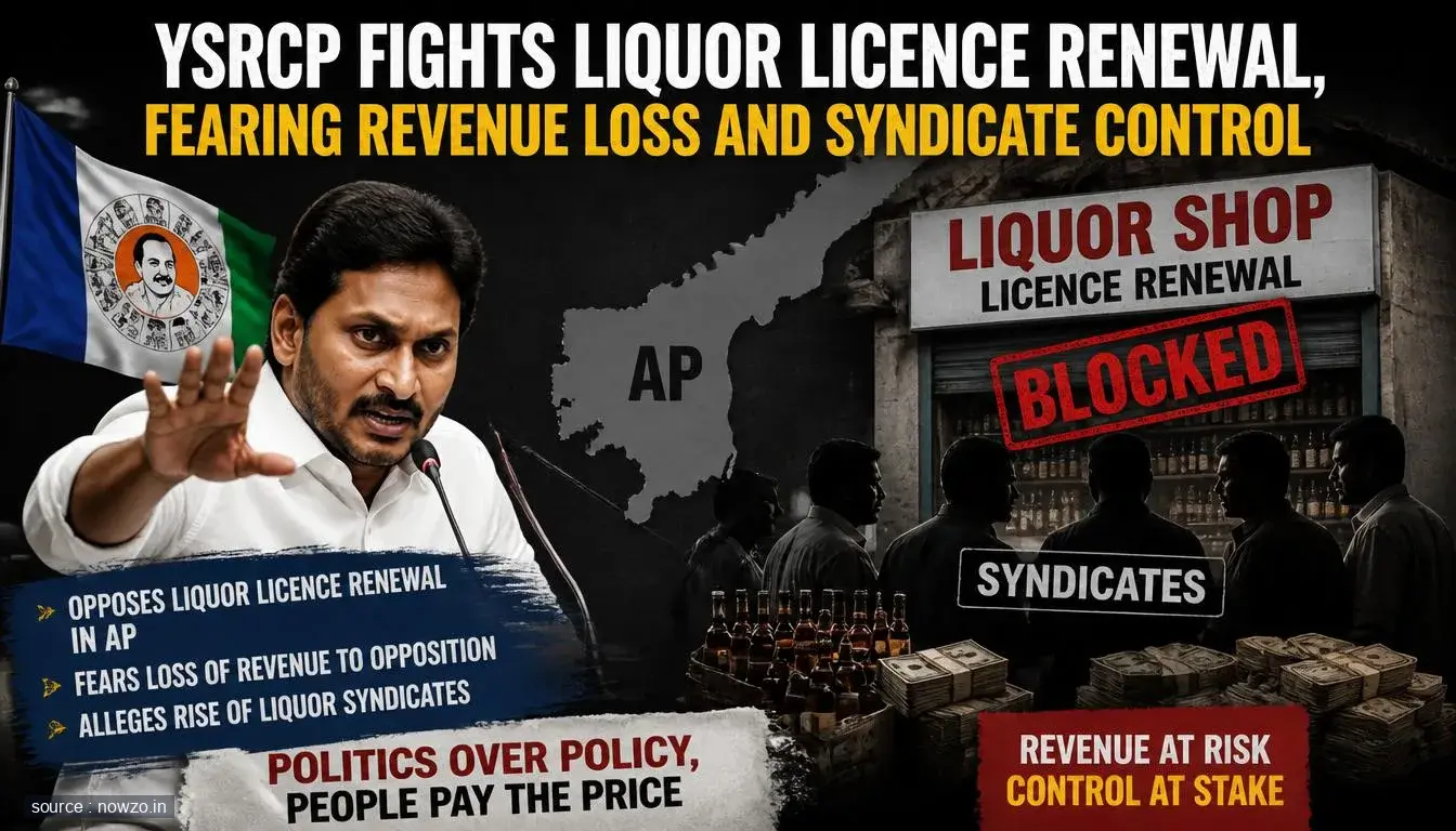 YSRCP Opposes Auto-Renewal of Liquor Licences in Andhra Prad — Politics news